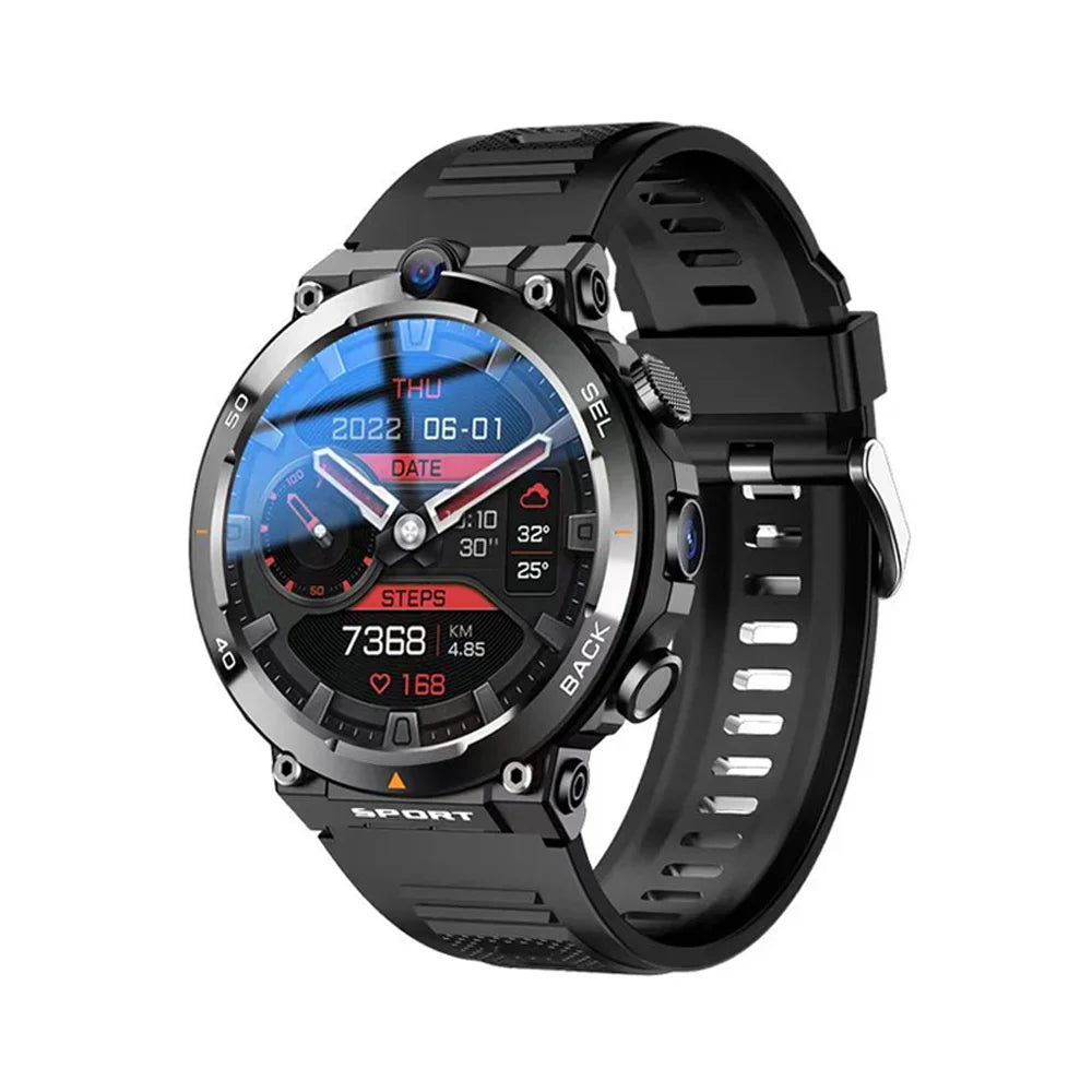 4G LTE Smart Watch 2025 Android Os GPS Video Voice Wi-Fi Call Messaging HD Dual Cameras 4G Sim Card Call WIFI Men'S Smartwatch