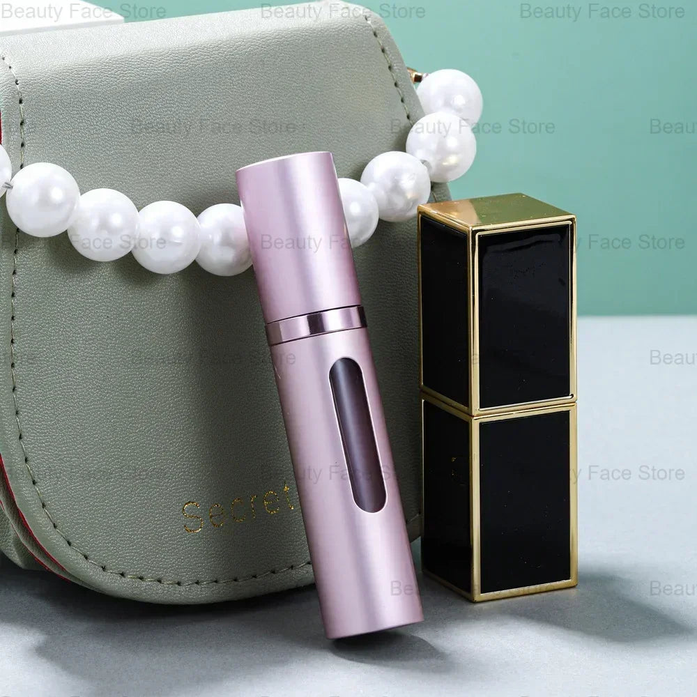 5/8Ml Glass Refillable Perfume Bottle with Spray Scent Pump Portable Travel Empty Cosmetic Containers Mini Spray Atomizer Bottle