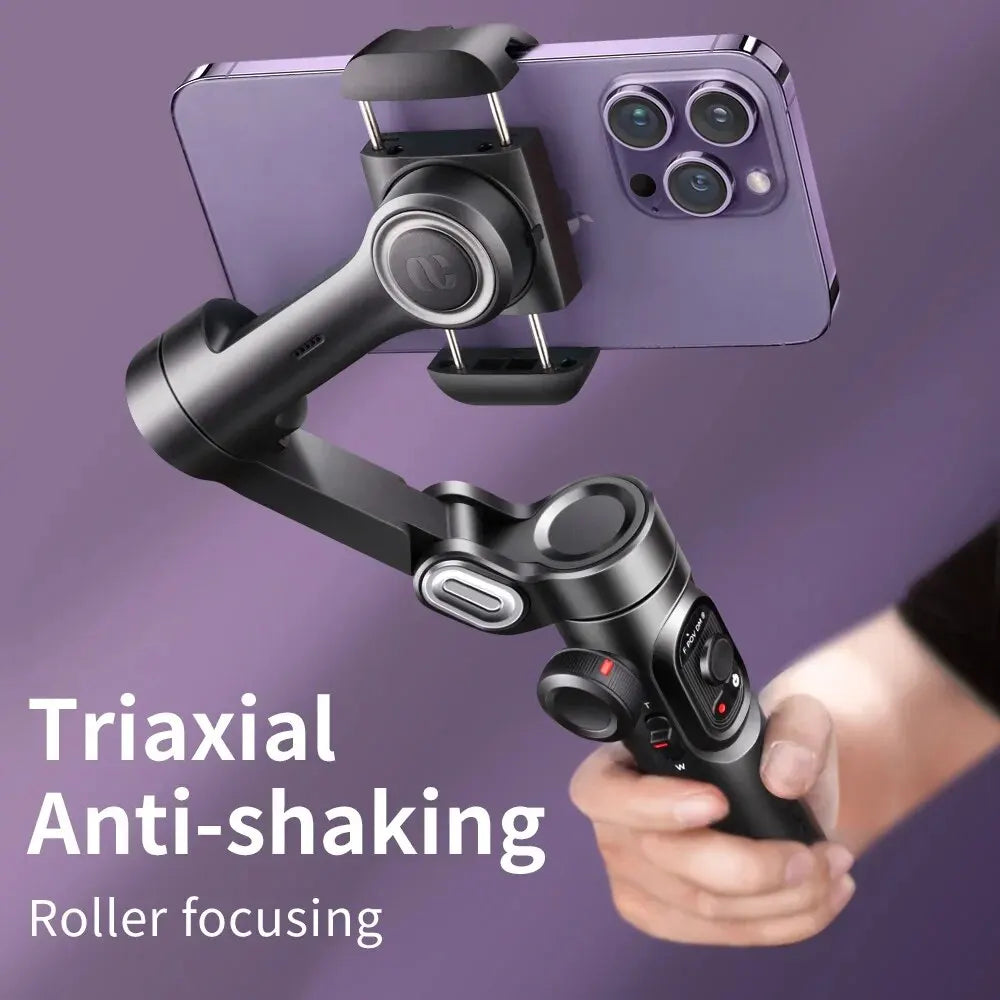 3-Axis Handheld Gimbal Stabilizer Smartxe for Smartphone for Iphone Android AI Face Tracking Tiktok Vlog