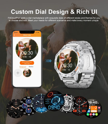 Montre intelligente de sport de plein air pour homme